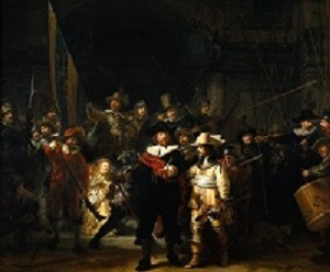 Schilderij van Rembrandt De Nachtwacht, picture from Pixabay